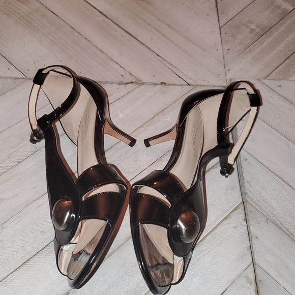 Coach Size 8.5 B Vintage Y2K Black Patent Leather ⚫ Heel - Picture 4 of 12